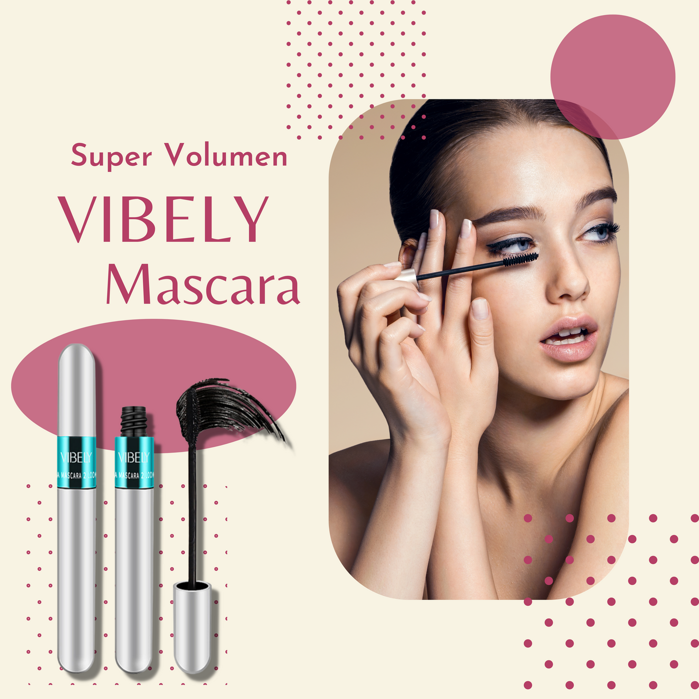 VIBELY 4D Mascara super Volumen